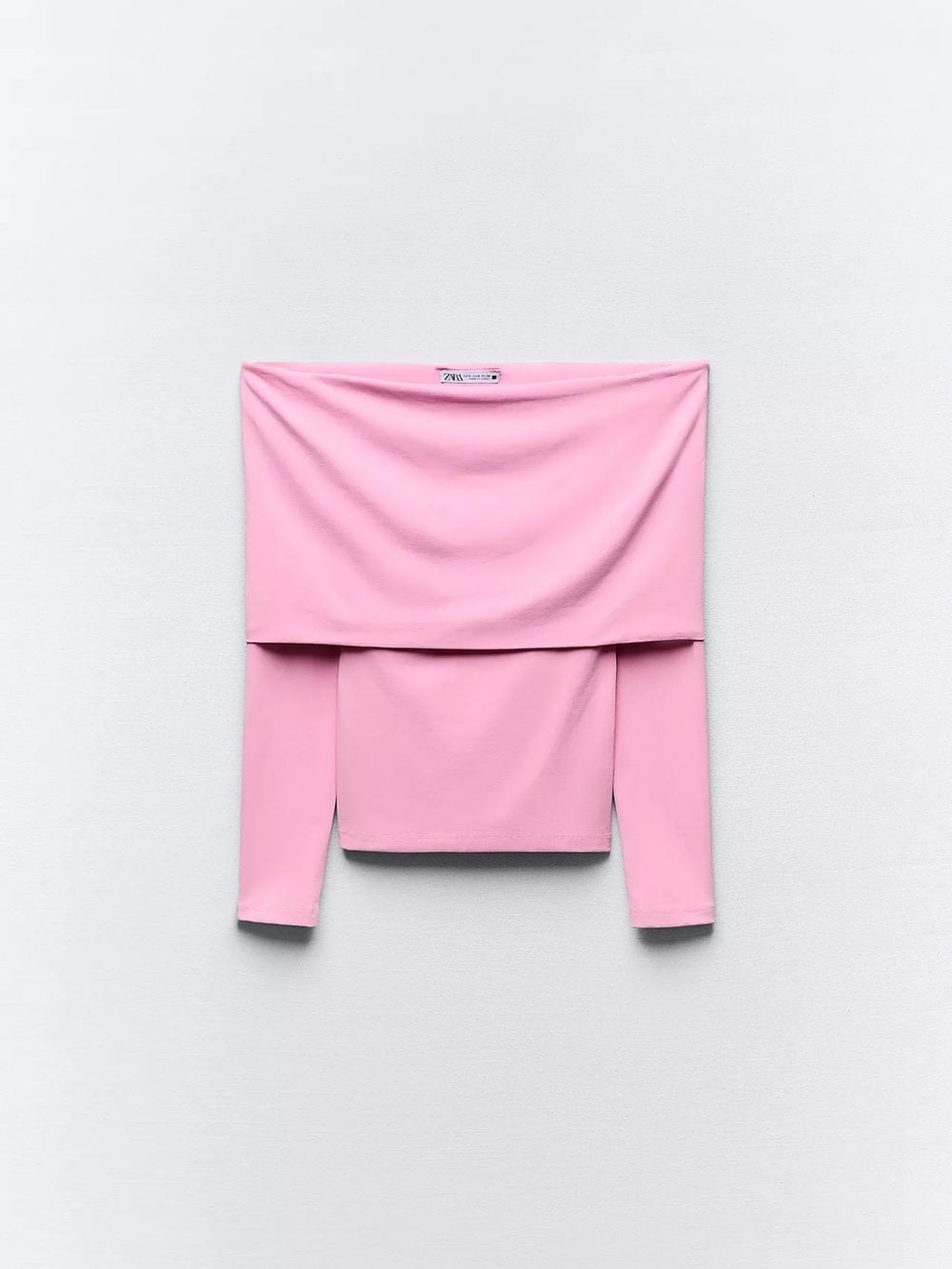 Zara - off the shoulder top - pink - medium